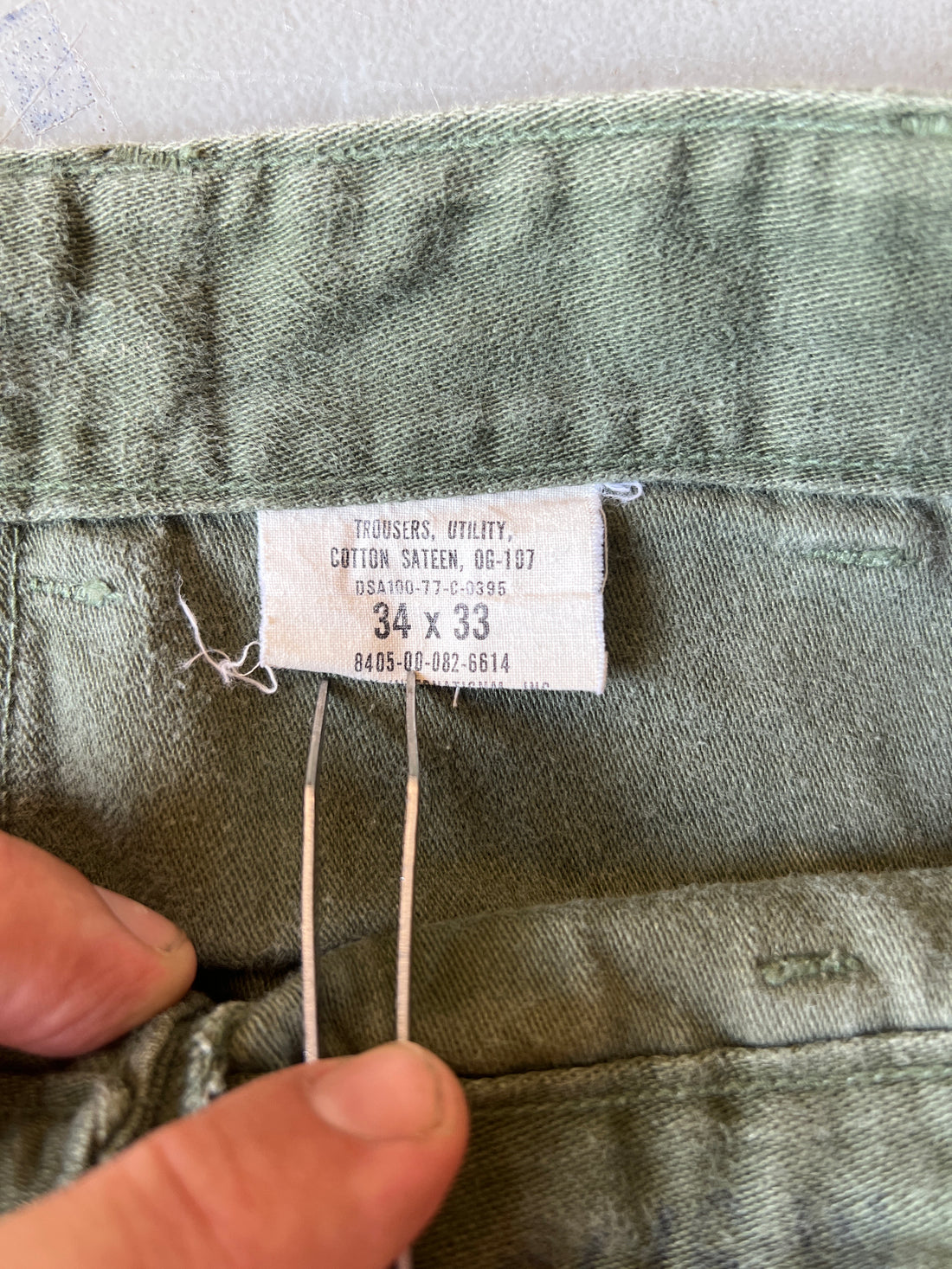 FATIGUE US ARMY PANT OG 107 -  W34 -
