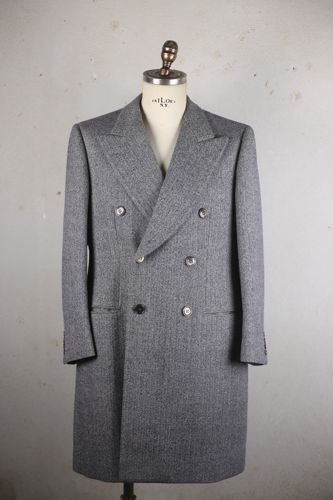 Cappotto doppio petto in tweed  Vintage  - M 48   -
