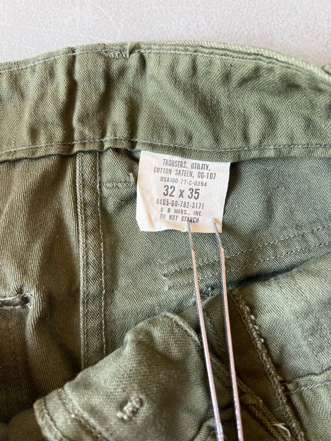FATIGUE US ARMY PANT OG 107 -  W32 -