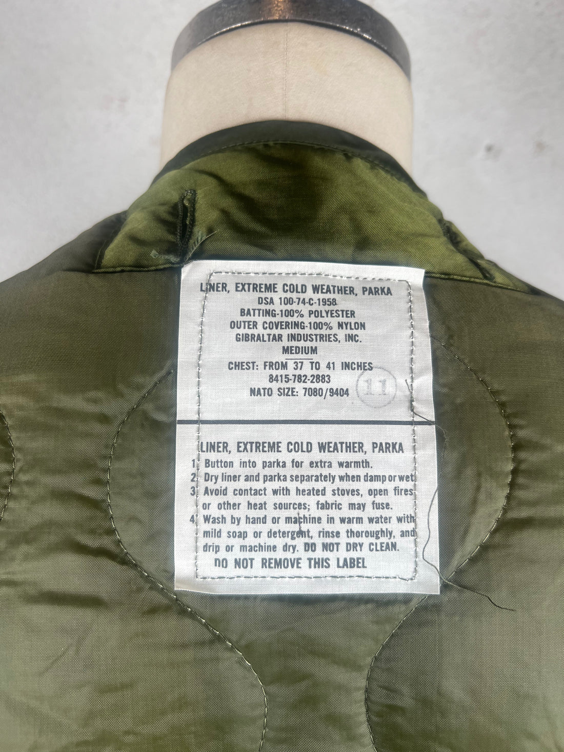 Liner  parka  M65 us army vintage   - M-