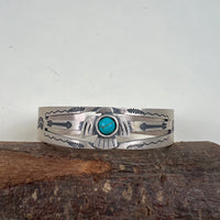 Navajo silver bird bracelet