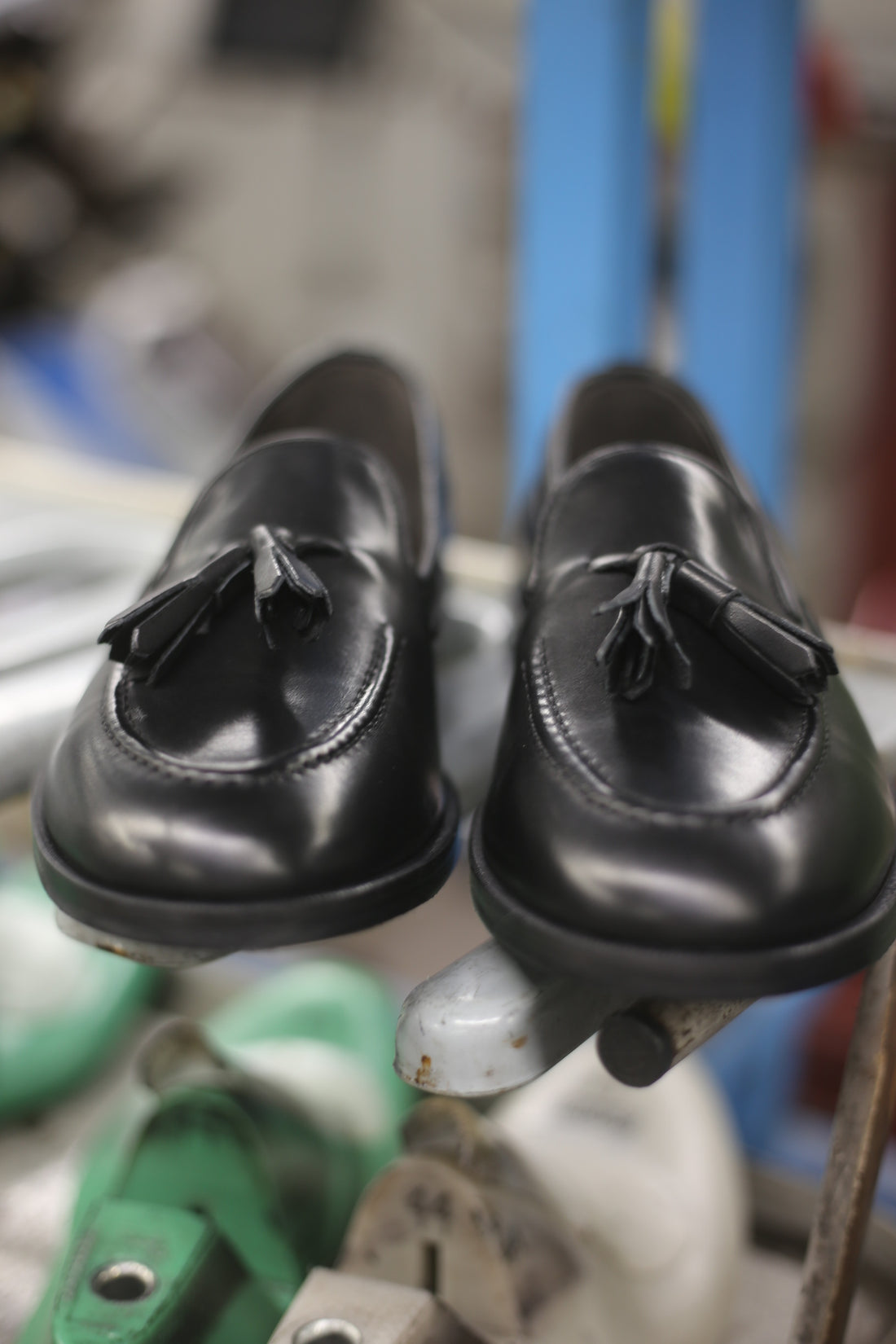 Leather tassel loafer