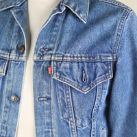 LEVIS DENIM JACKET MADE IN USA - S - 