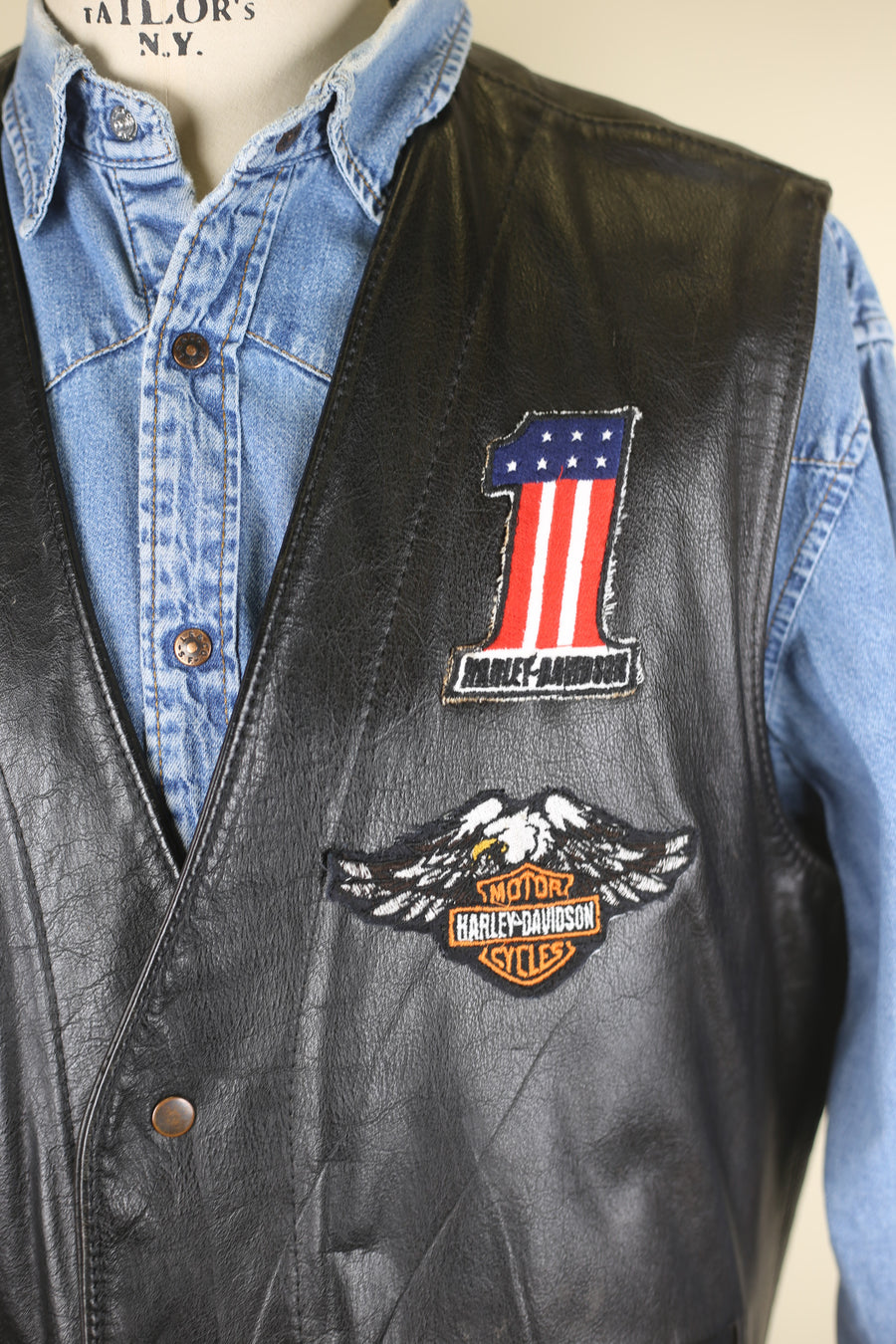 Gilet in pelle HARLEY DAVIDSON  - M  -
