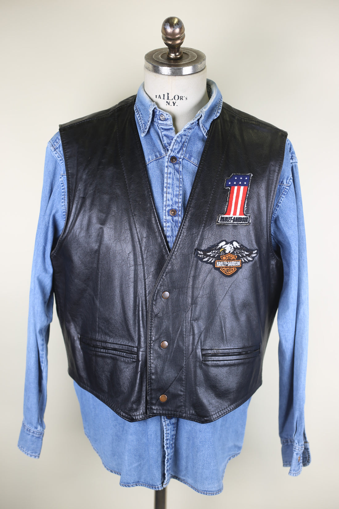 Gilet in pelle HARLEY DAVIDSON  - M  -