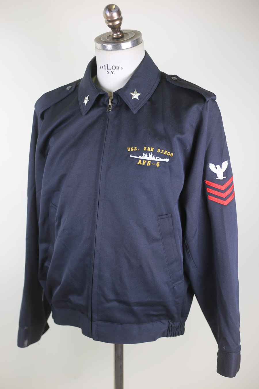 Utility jacket with Popeye embroidery USS SAN DEGO - M/L -