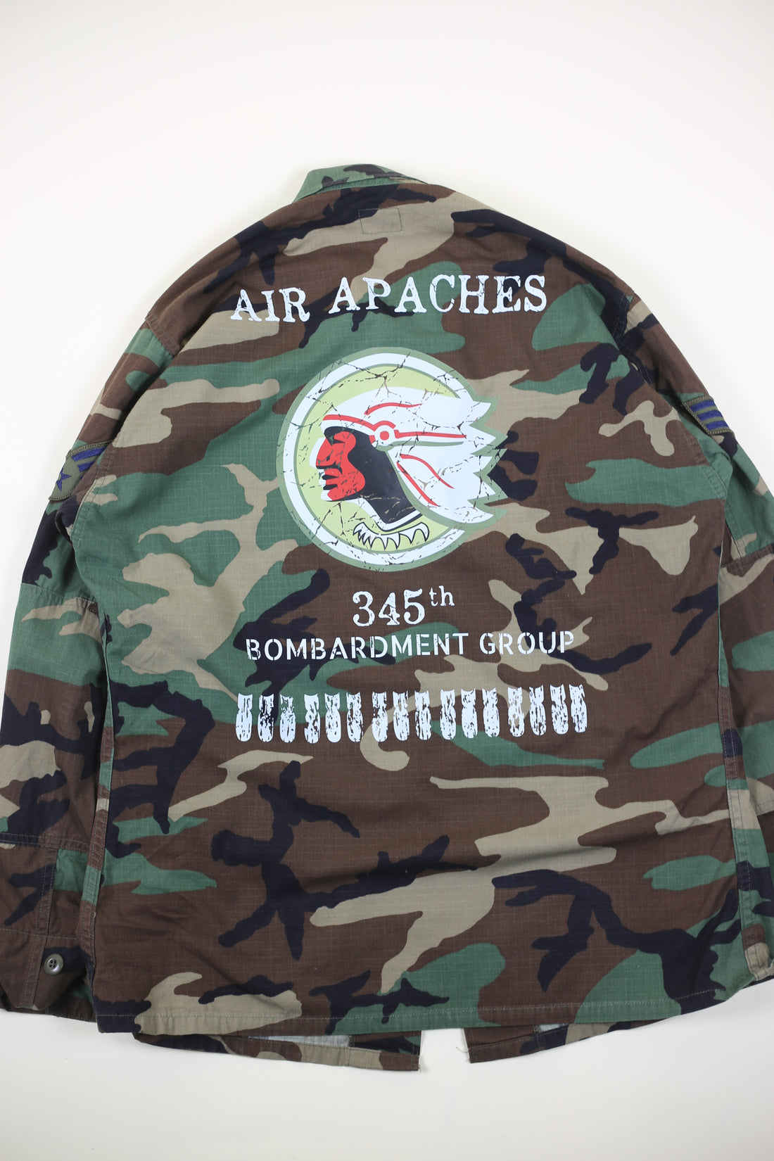 Giacca camouflage BDU WOODLAND  Us AIR FORCE AIR APACHE - L -