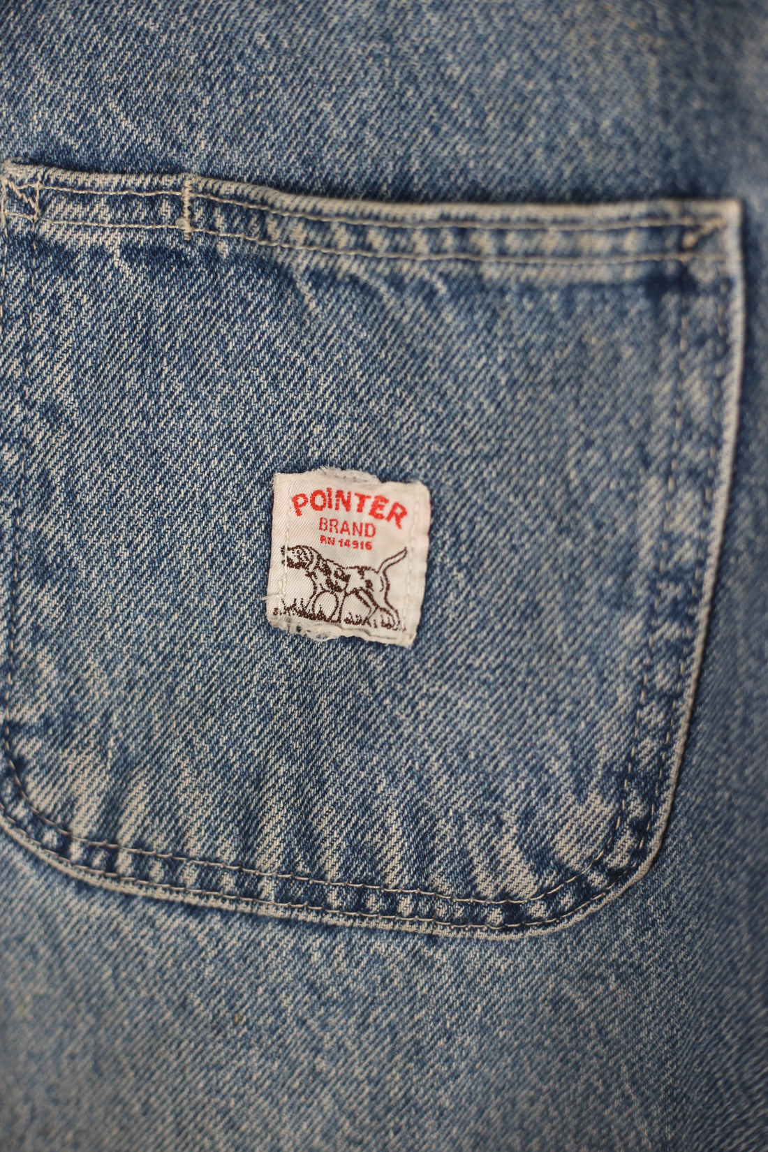 Vintage Pointer Brand Denim Chore Work Jacket  -  L  -