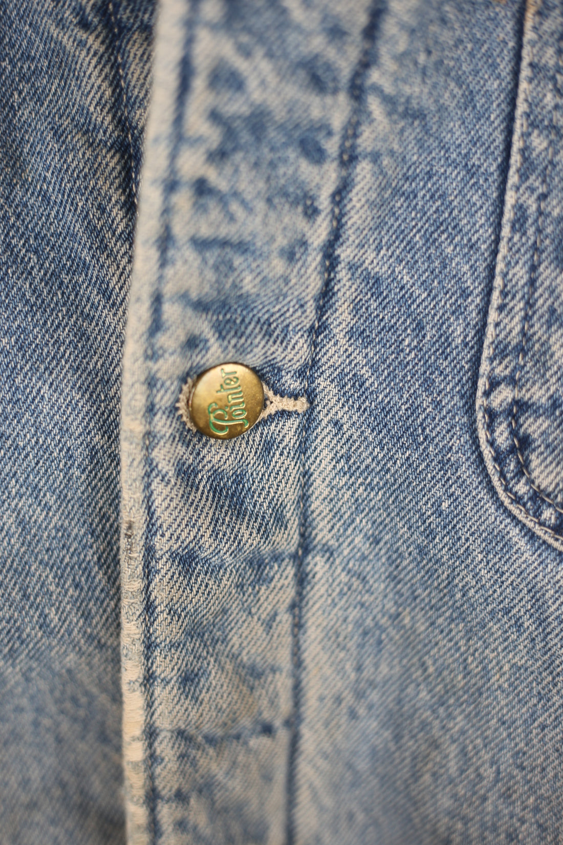 Vintage Pointer Brand Denim Chore Work Jacket  -  L  -