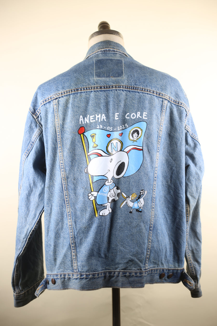 LEVIS DENIM JACKET 4th NAPLES SCUDETTO - L - 