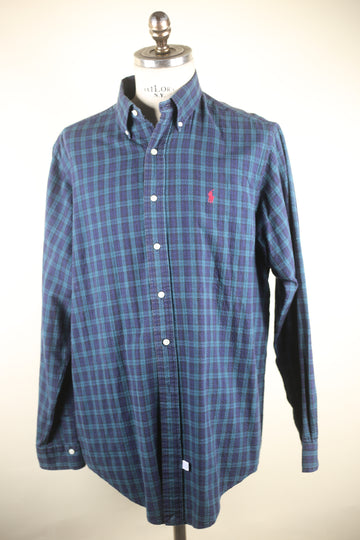BUTTON DOWN RL SHIRT - L -