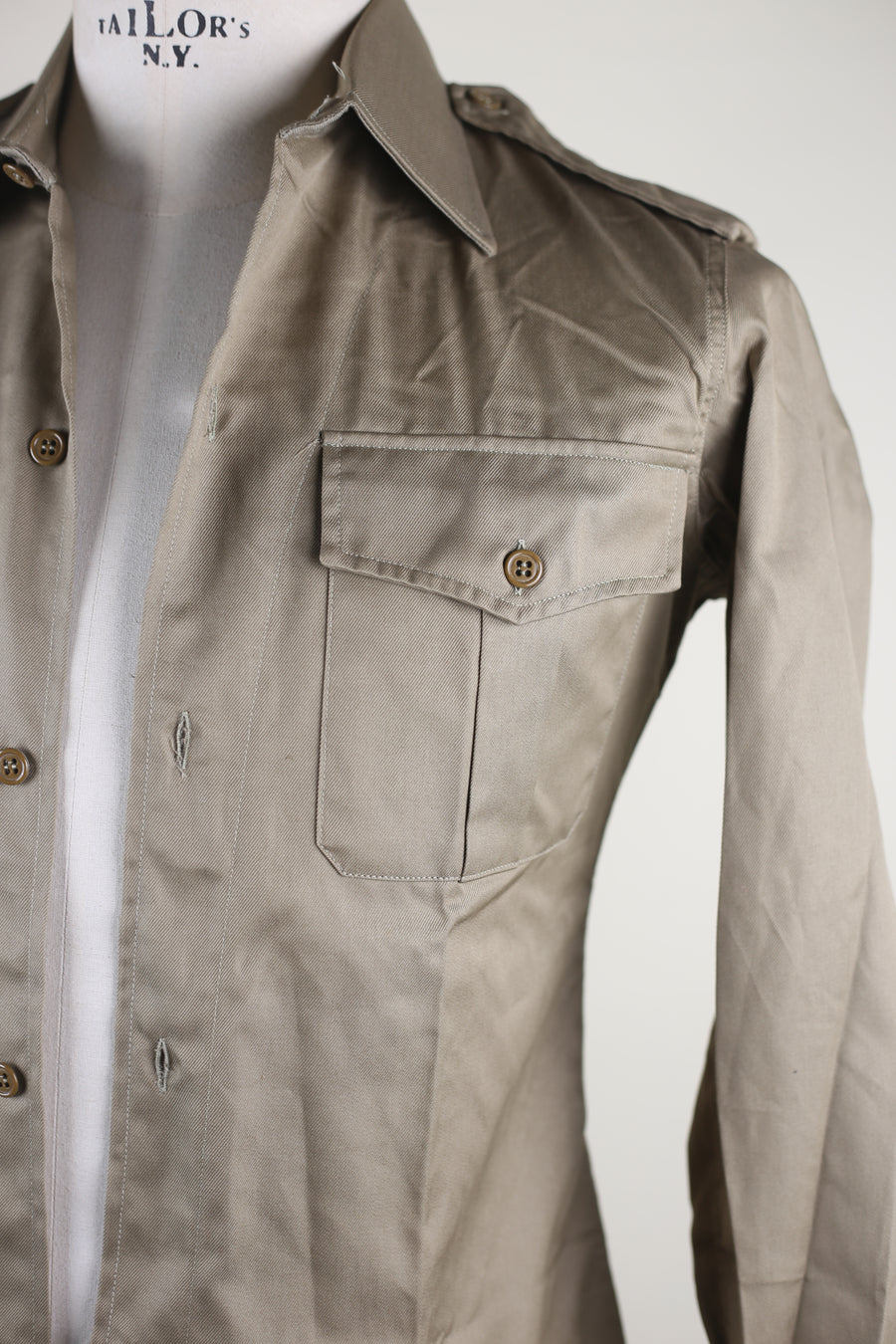 Camicia   Army  con ricamo Snoopy     - S  -