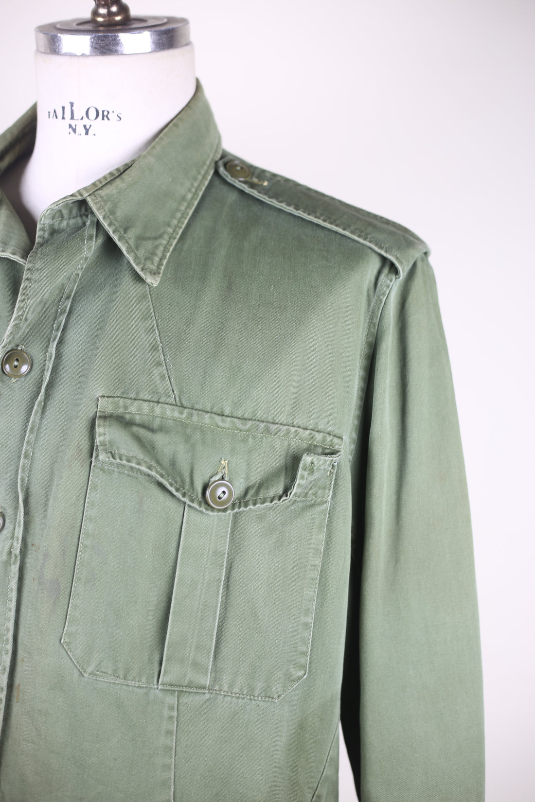 LIGHT VINTAGE 70'S SAHARIAN JACKET - L -