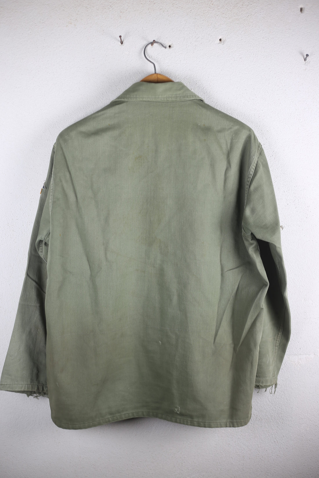 HBT SHIRT OG 107 US ARMY 13 STARS 1950s - L -