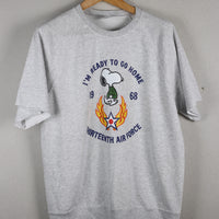 Felpa raglan mezza manica SNOOPY 68 AIR FORCE
