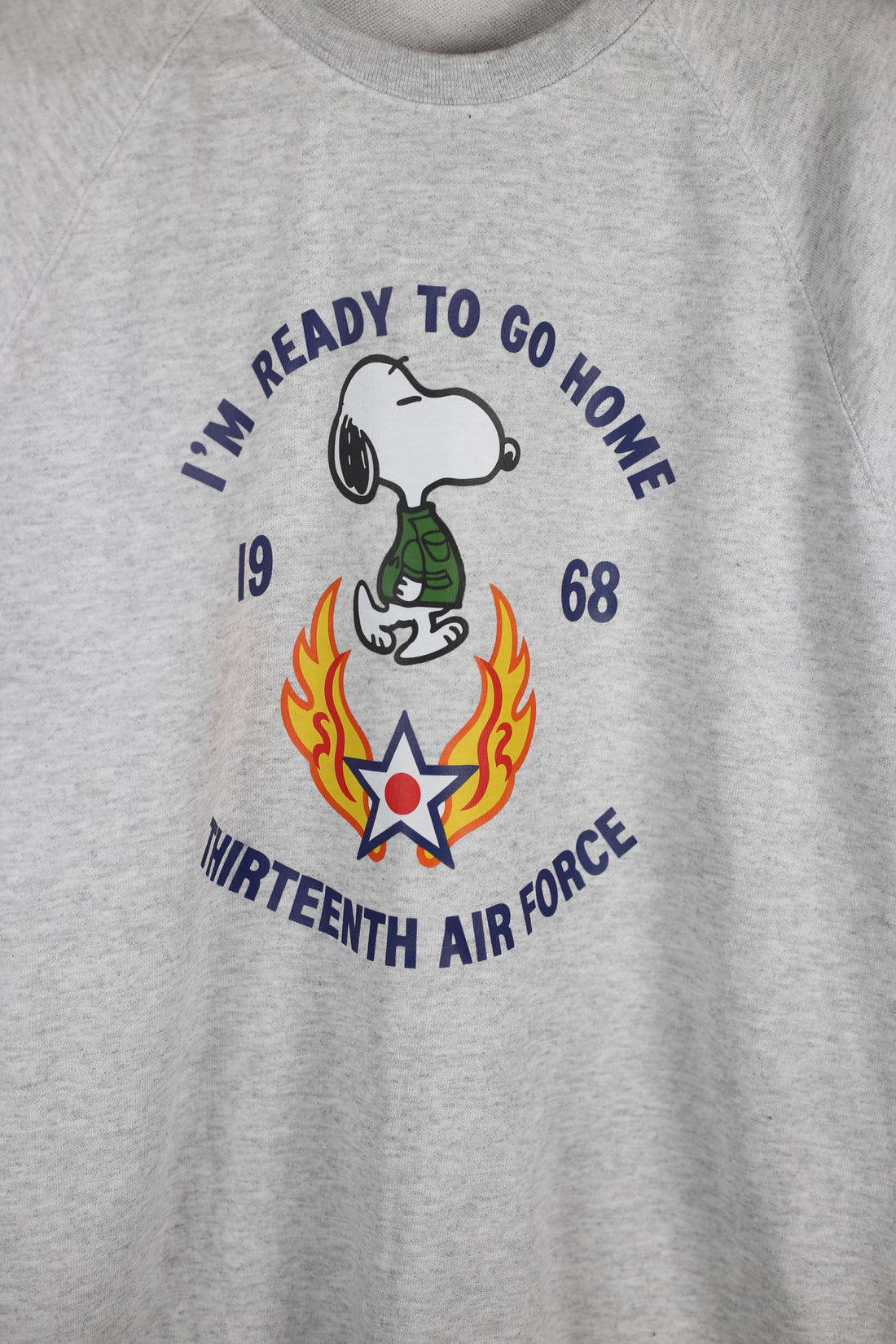 Felpa raglan mezza manica SNOOPY 68 AIR FORCE