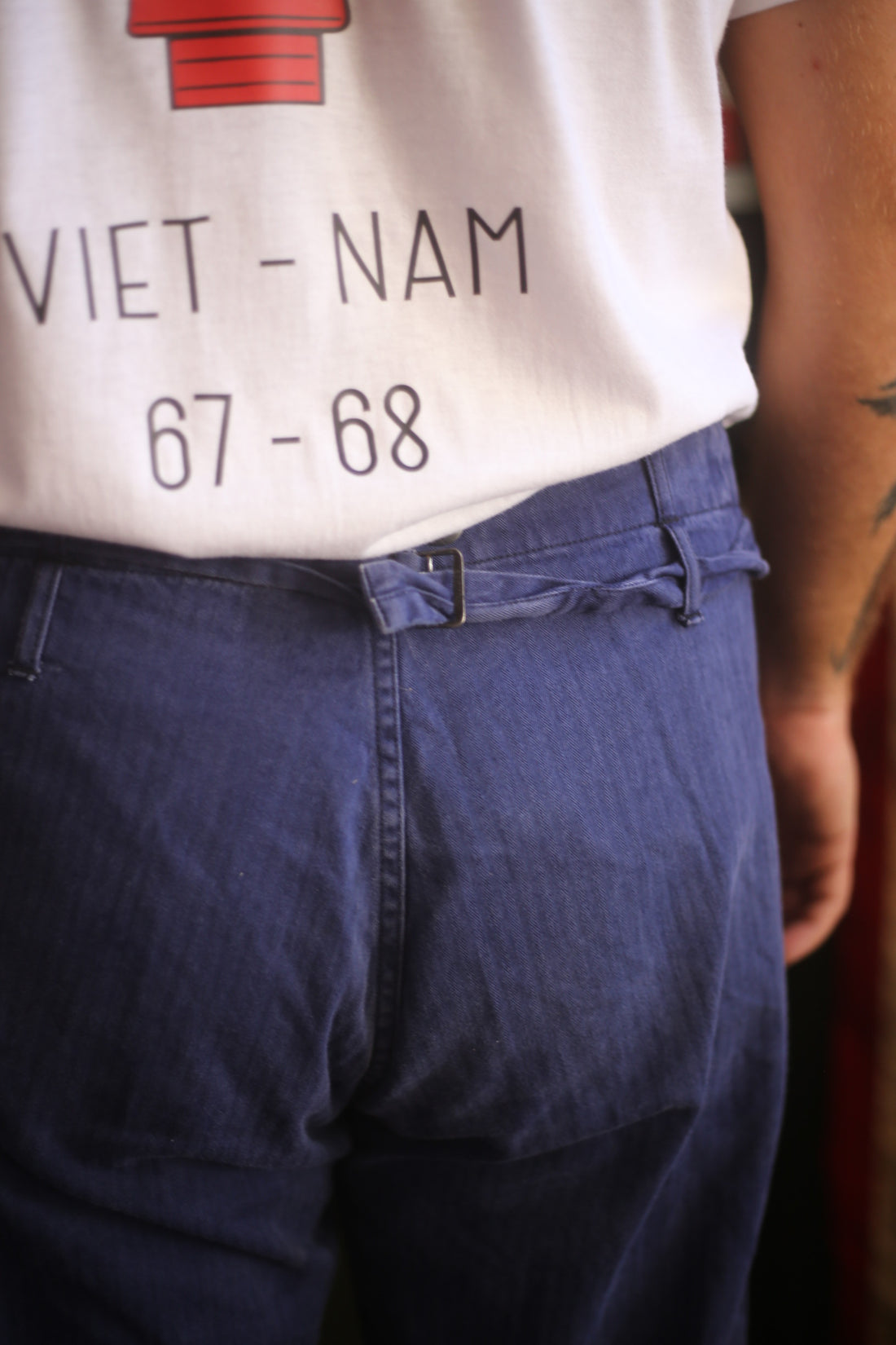 VINTAGE HBT WORK PANT GERMANY W34 48/50it