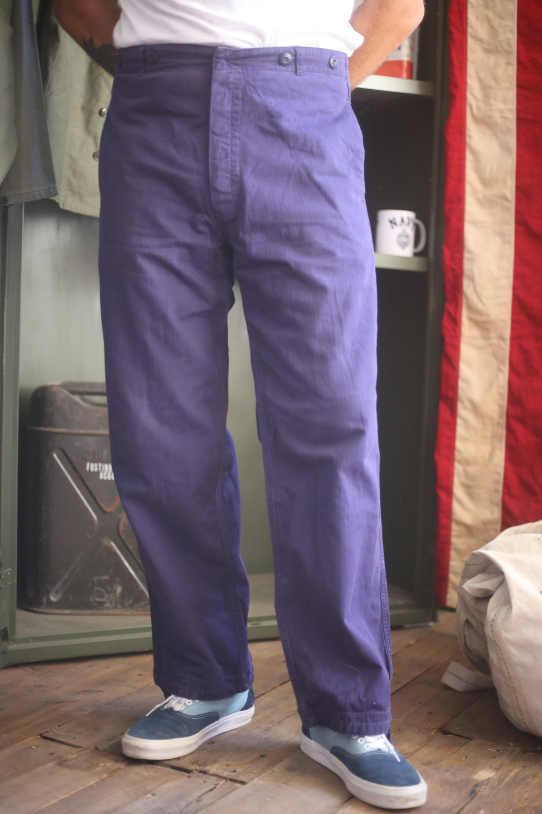 VINTAGE HBT WORK PANT GERMANY W34 48/50IT