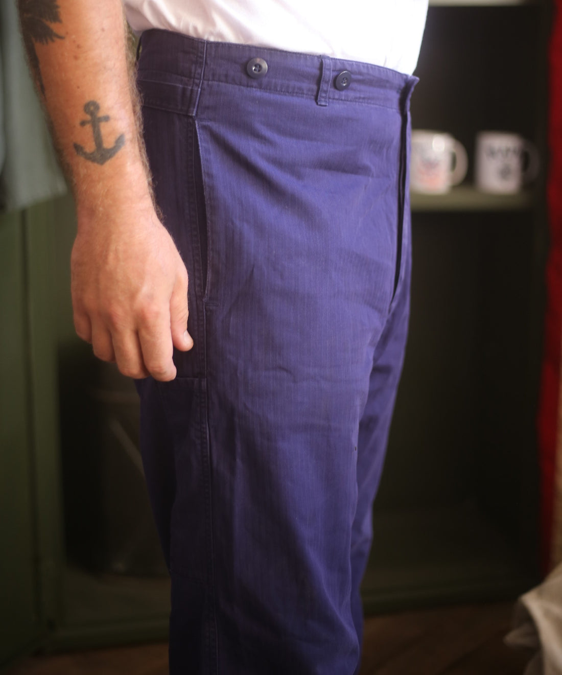 VINTAGE HBT WORK PANT GERMANY W34 48/50IT