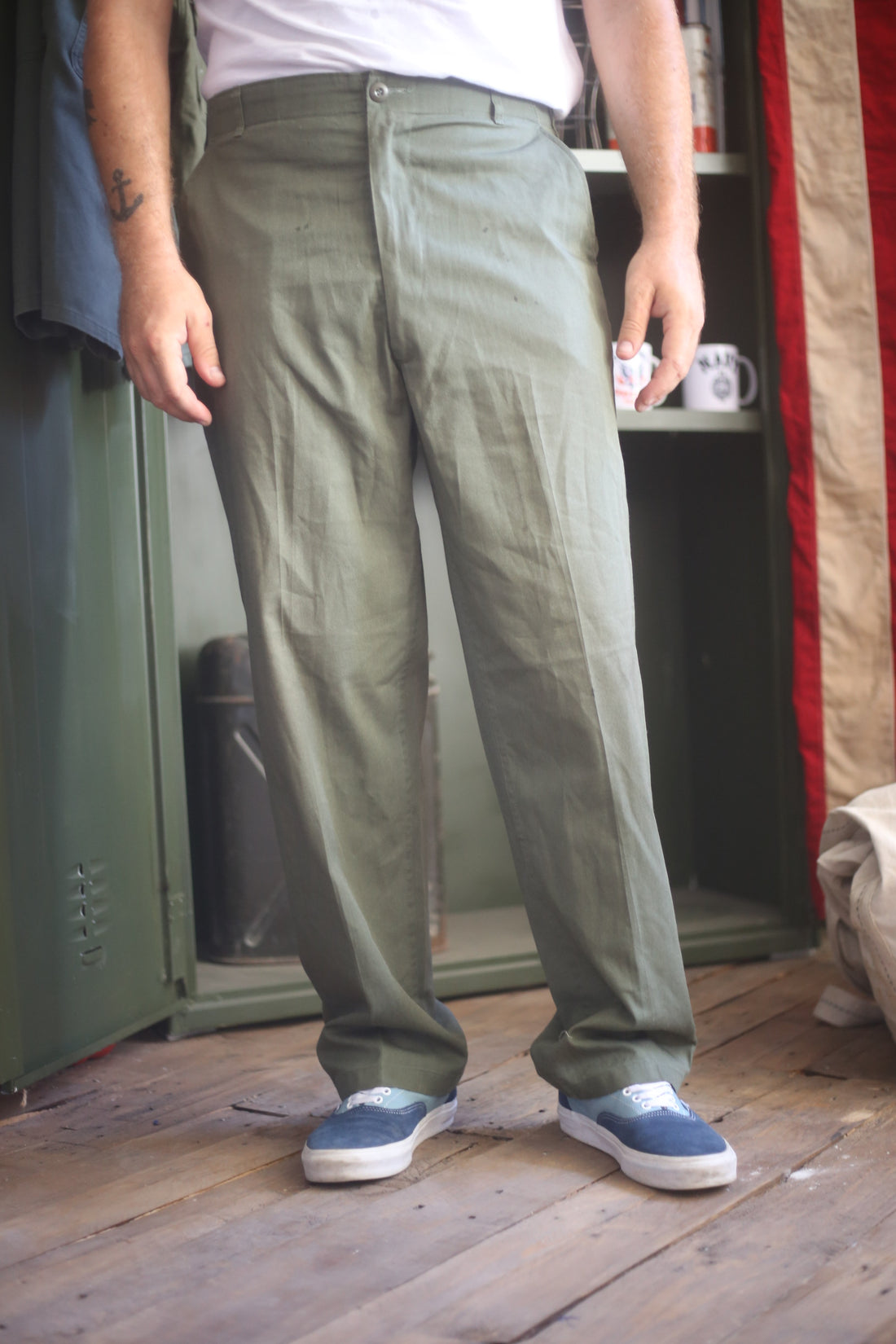 CHINO US ARMY FATIGUE 0G 507  1980s