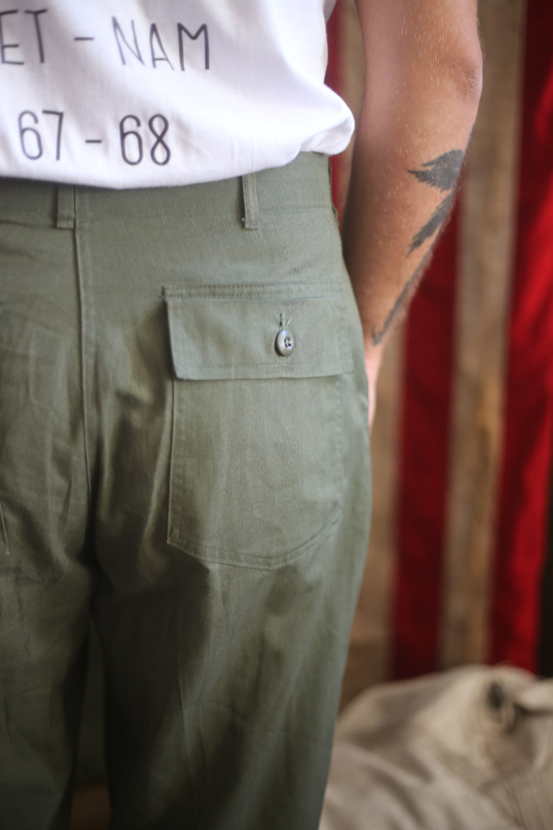 CHINO US ARMY FATIGUE 0G 507  1980s