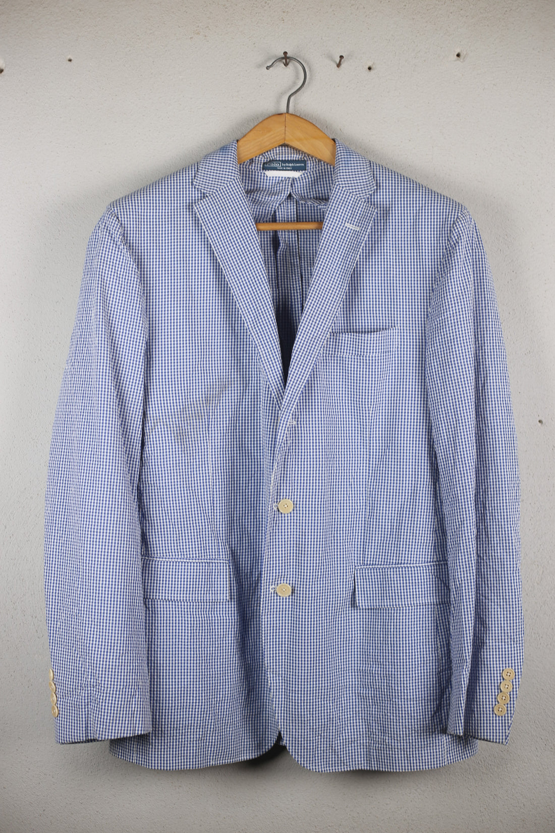Single-breasted seersucker jacket RL - M/L -
