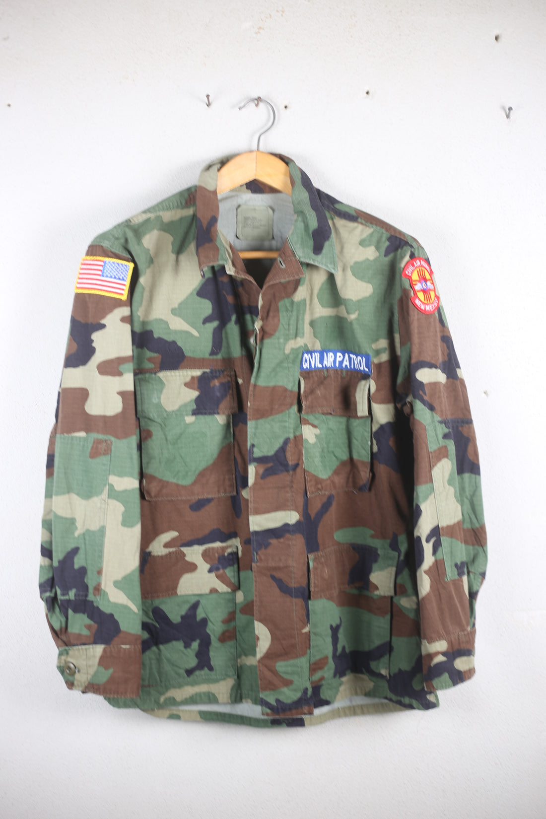 US Air Force Woodland Camouflage BDU Jacket - L - (Medium Short)