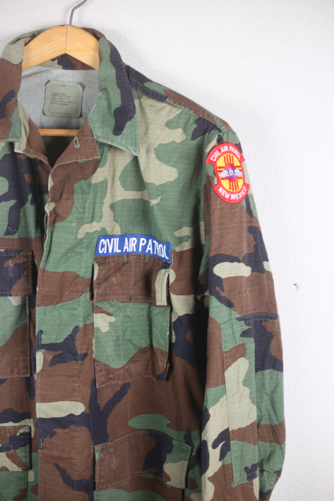 US Air Force Woodland Camouflage BDU Jacket - L - (Medium Short)
