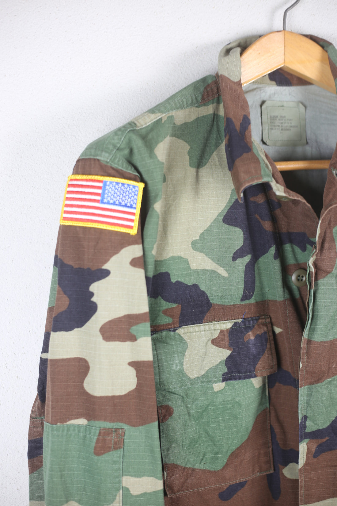 US Air Force Woodland Camouflage BDU Jacket - L - (Medium Short)