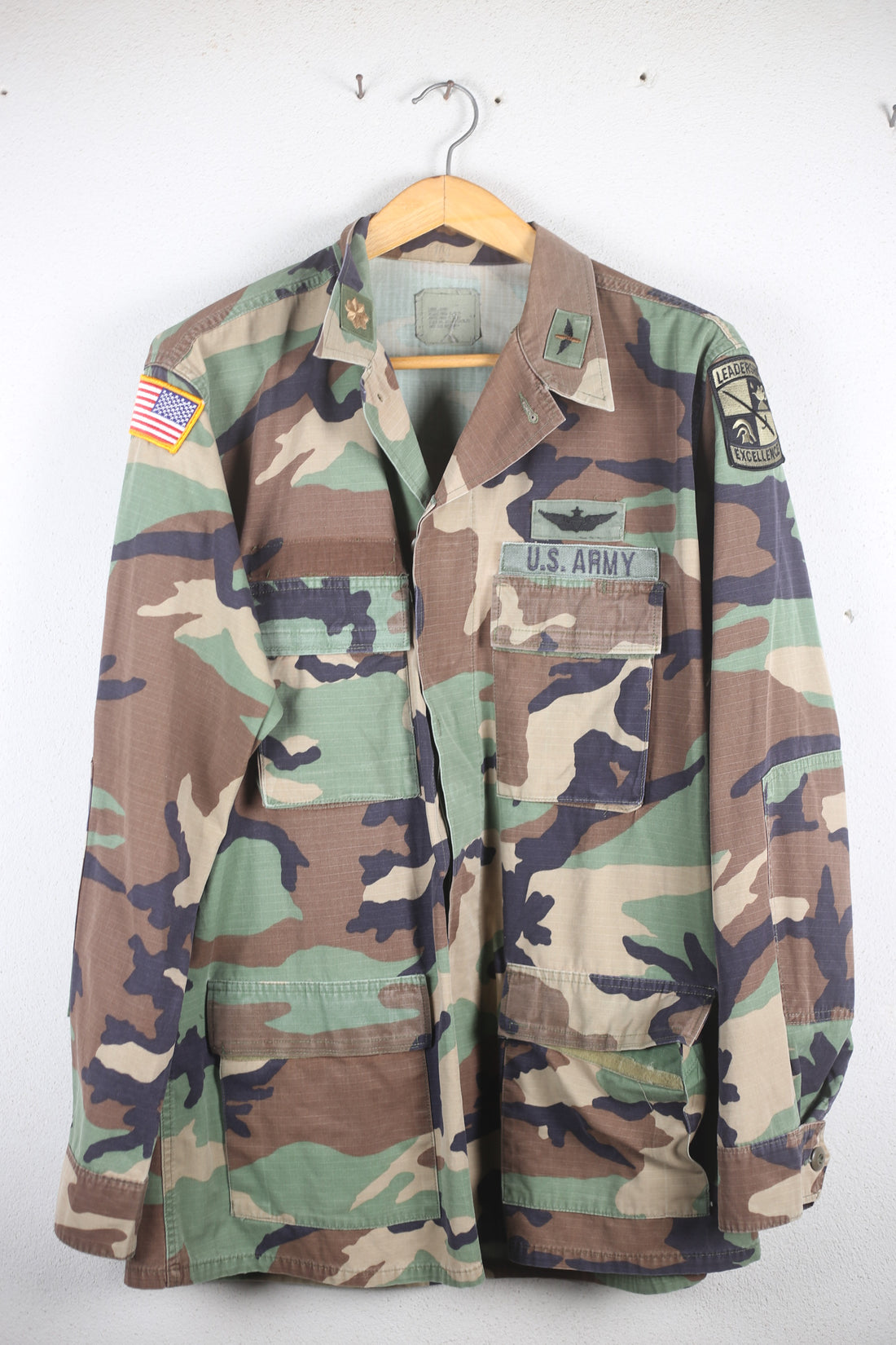 US ARMY BDU woodland camouflage jacket - XL - (LARGE LONG)