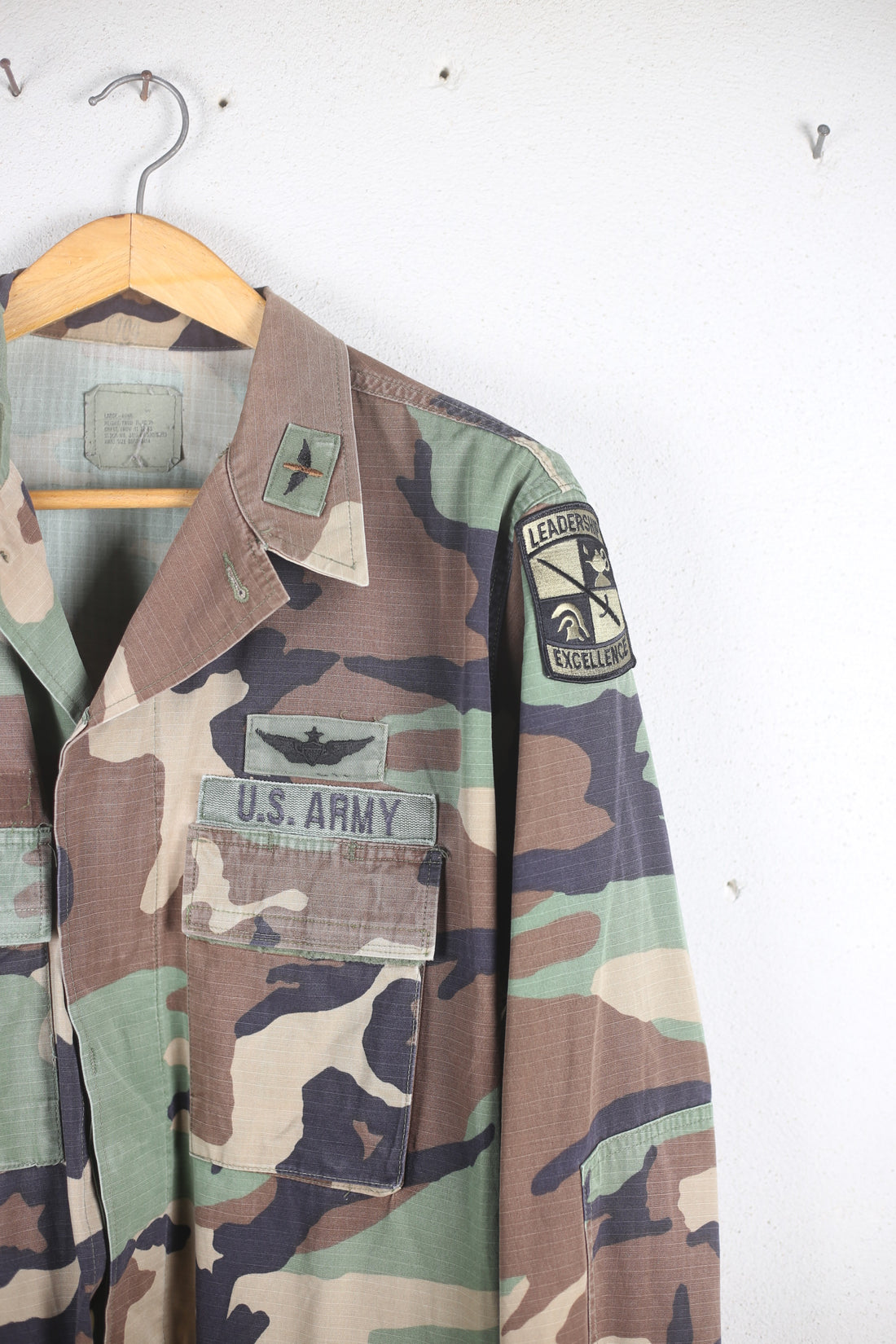 US ARMY BDU woodland camouflage jacket - XL - (LARGE LONG)