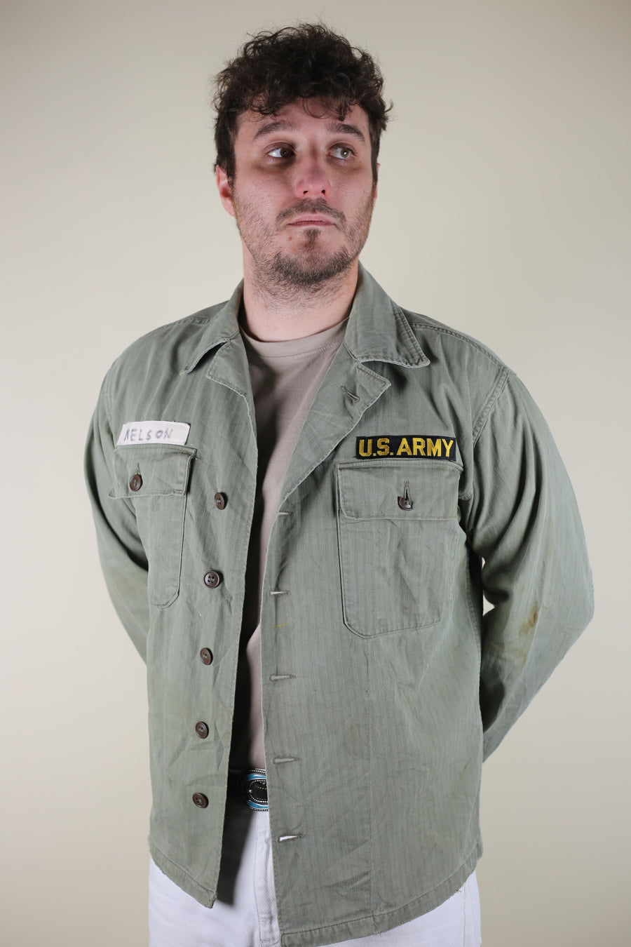 Shirt hbt   US ARMY 1950 -  M/L -