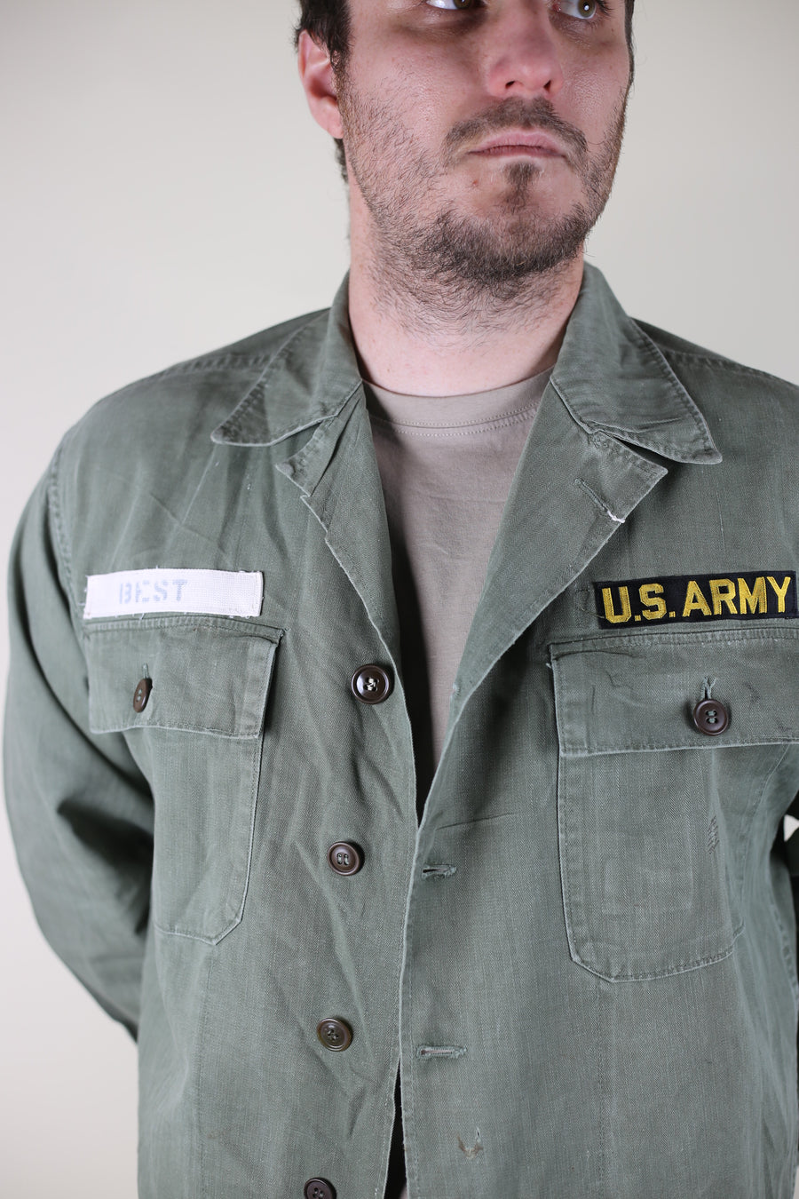 Shirt hbt   US ARMY 1950 -  L -