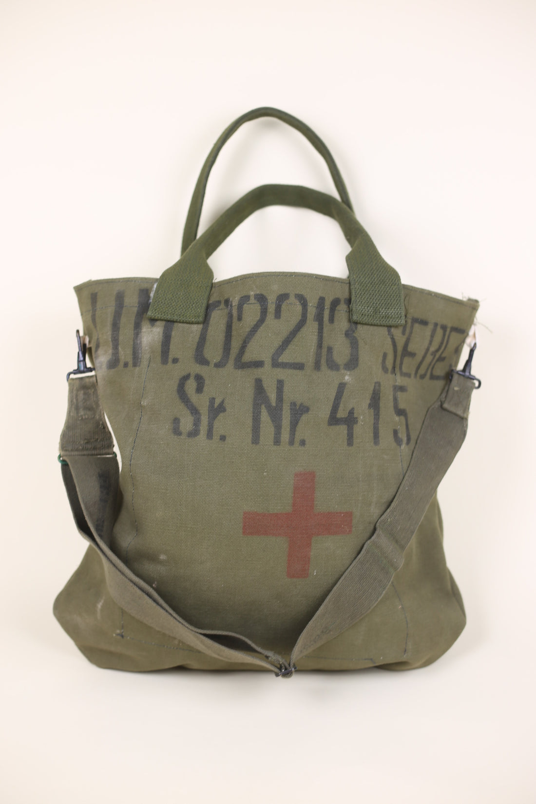 army tote bag with embroidery