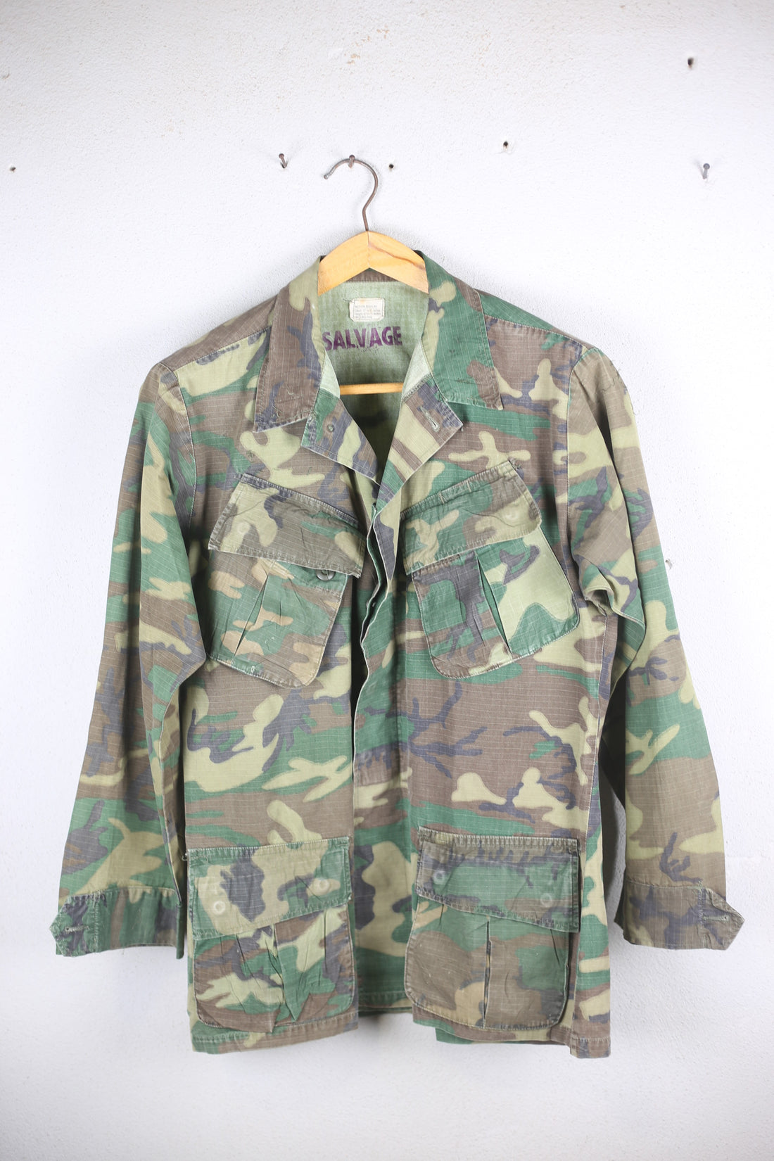 ERDL JUNGLE JACKET USMC 1960s  - L - (MEDIUM REGULAR)