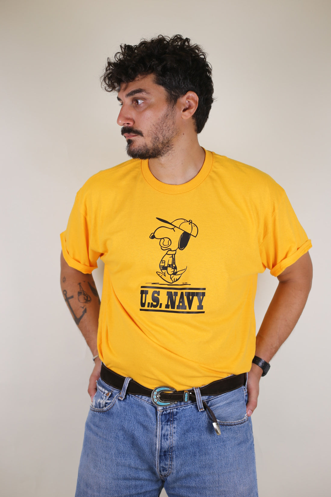 T- shirt Snoopy us navy