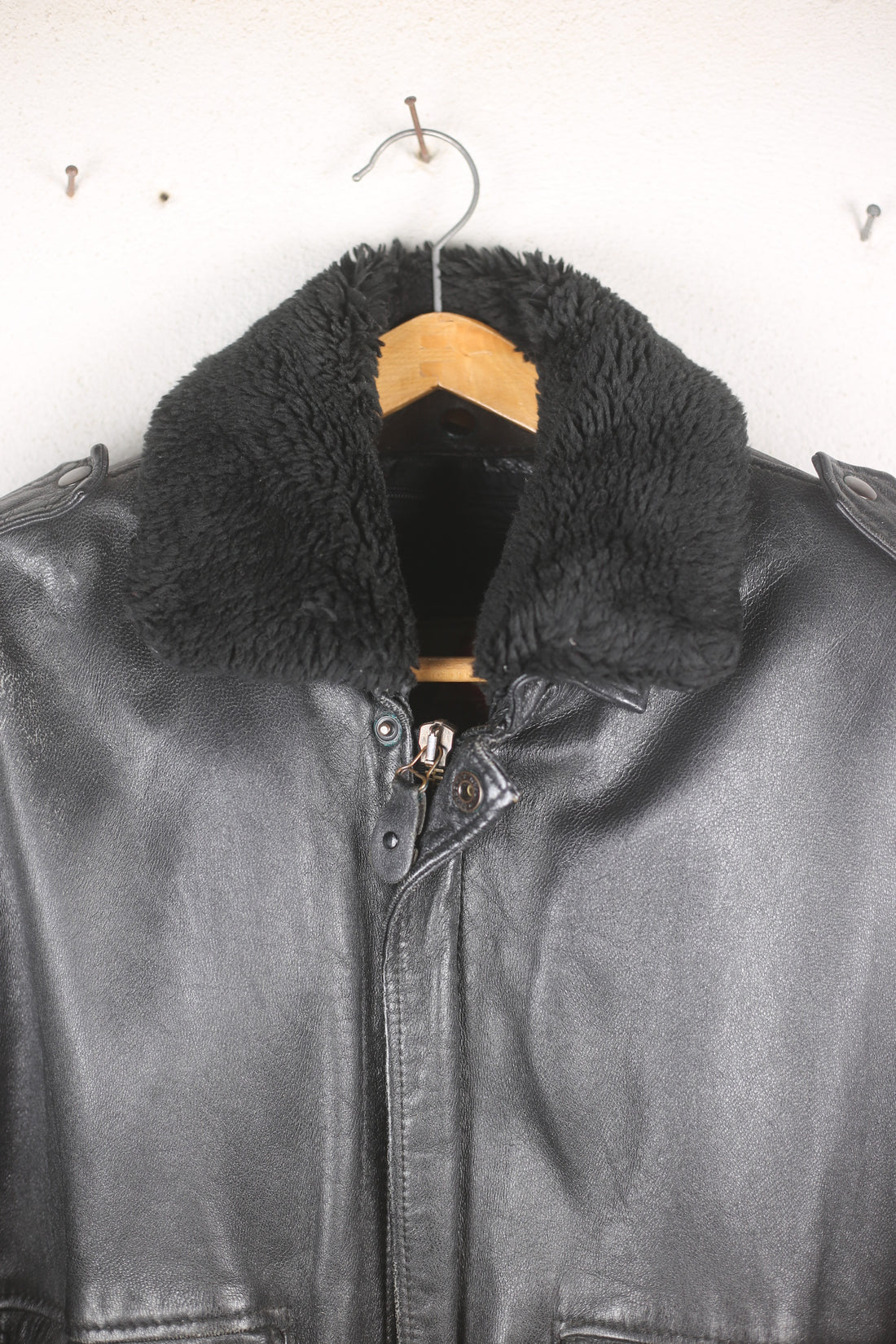 Vintage leather jacket - XL -