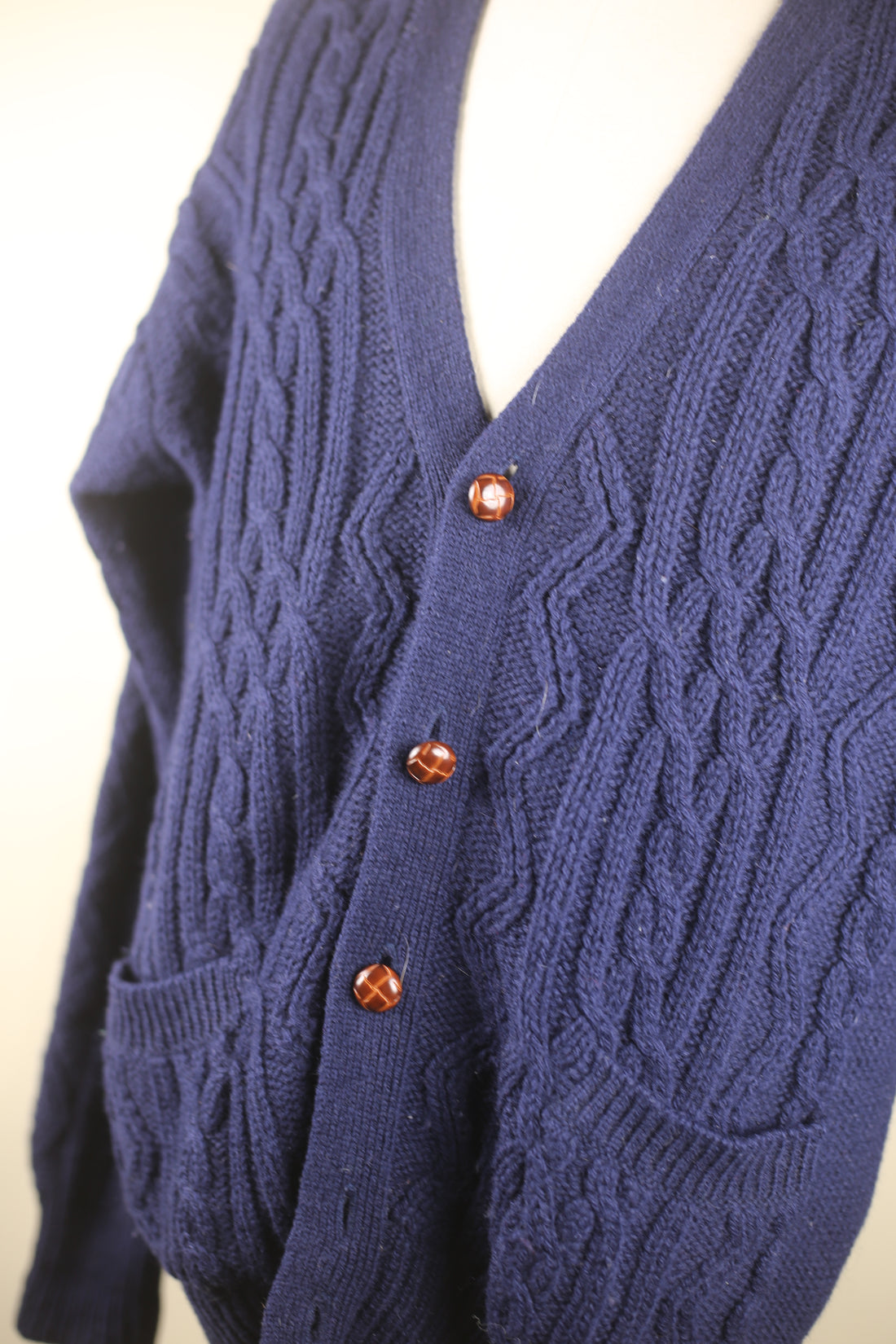 CARDIGAN TRECCIA -M-