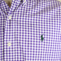 BUTTON DOWN RL SHIRT - M -