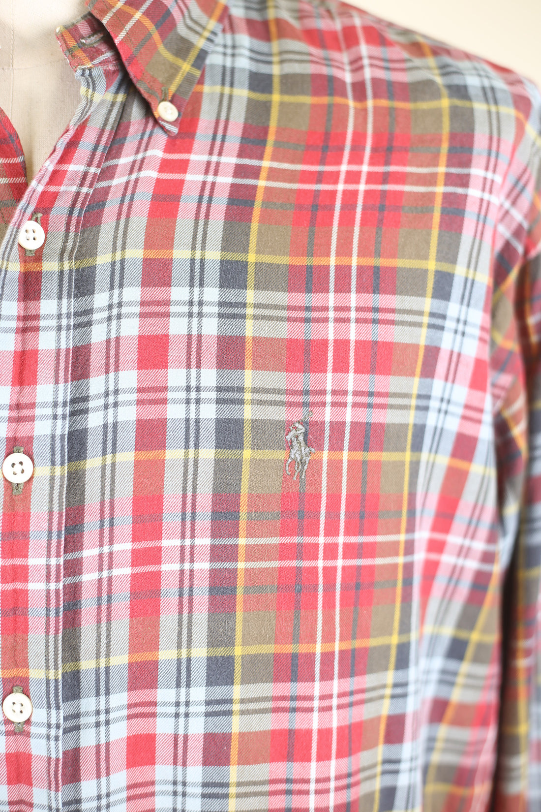 BUTTON DOWN SHIRT RL - L -