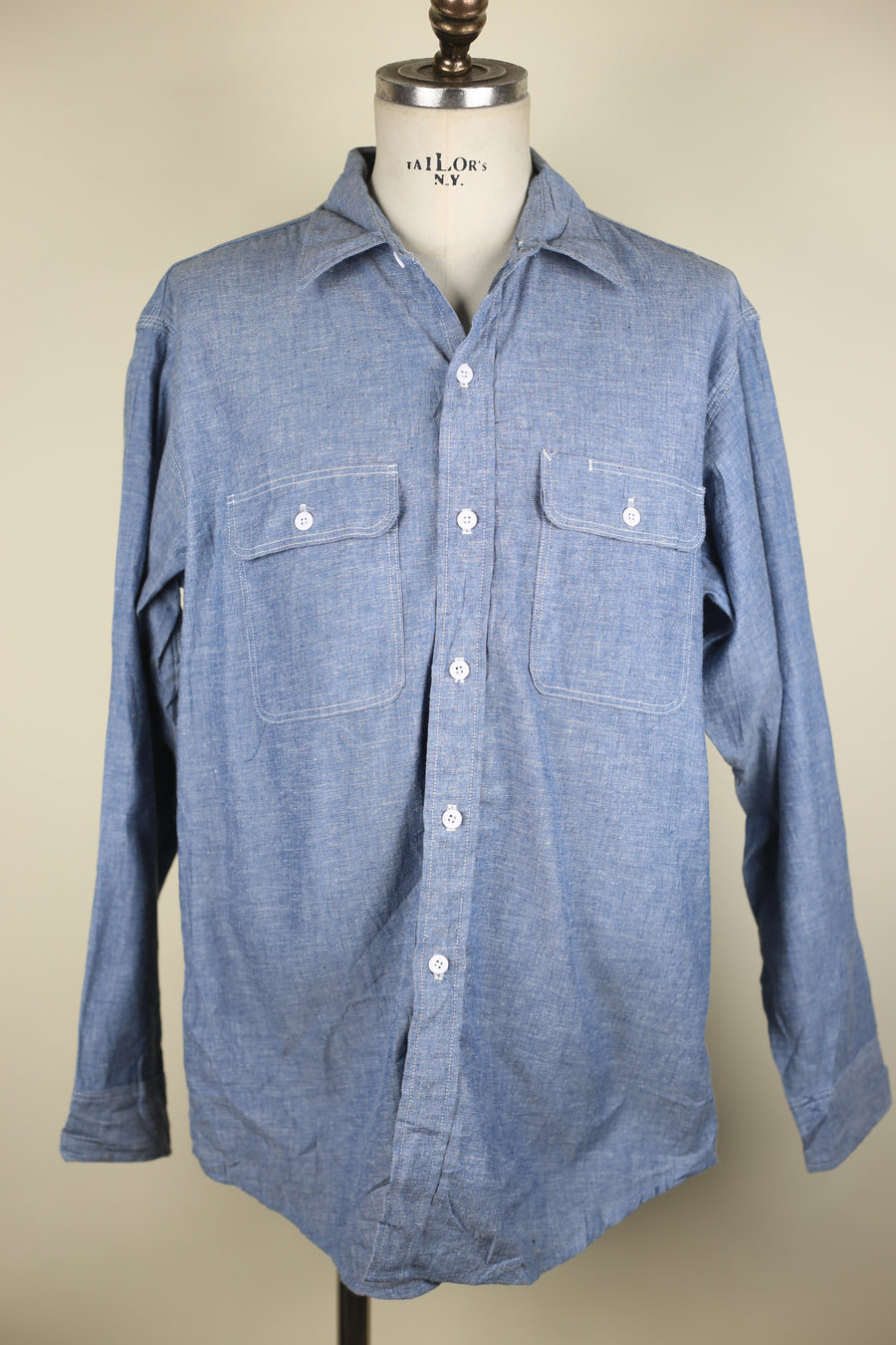 Chambray BIG MAC SHIRT MADE IN USA - L -