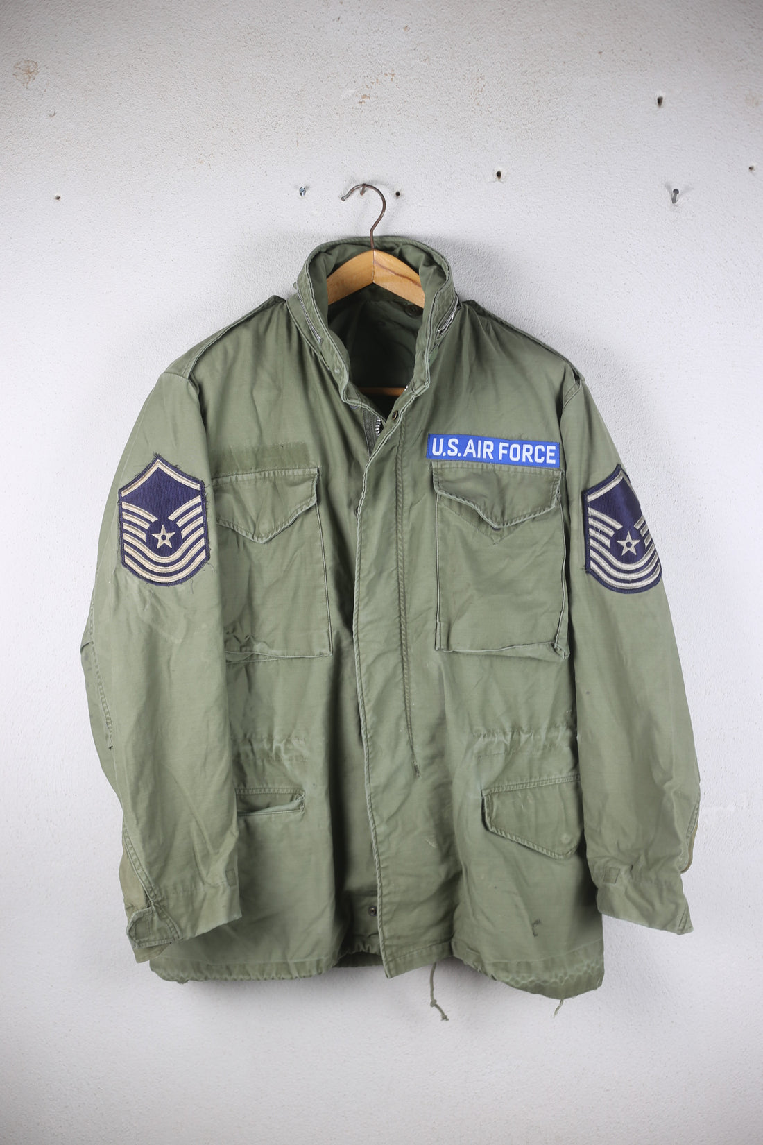 M-65 US AIR FORCE Field Jacket Scovill Zip - L - ( MEDIUM REGULAR )