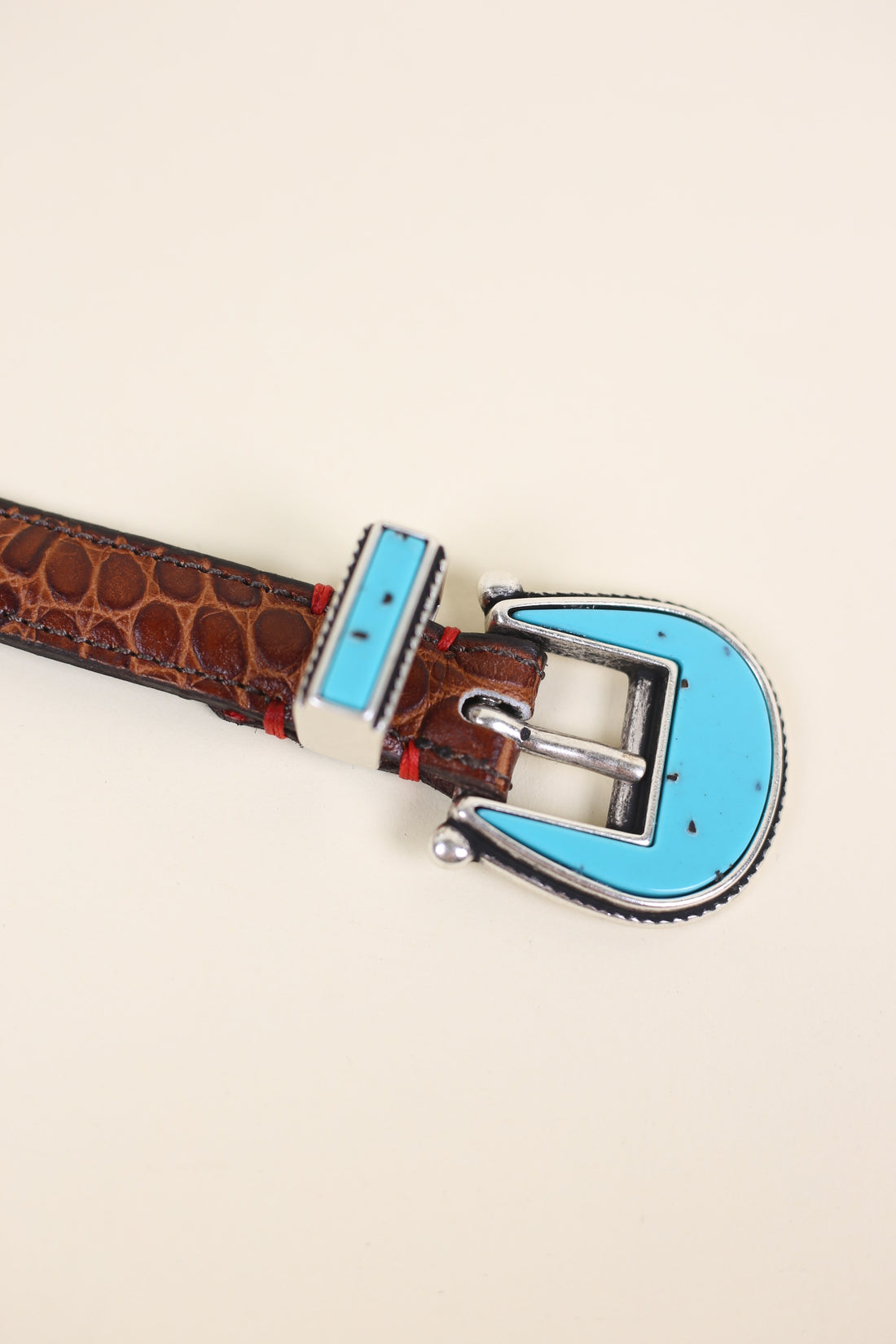 Western belt CROCCO TURQUOISE