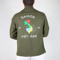 Og 108 US Army Korea era 1950s shirt - L -