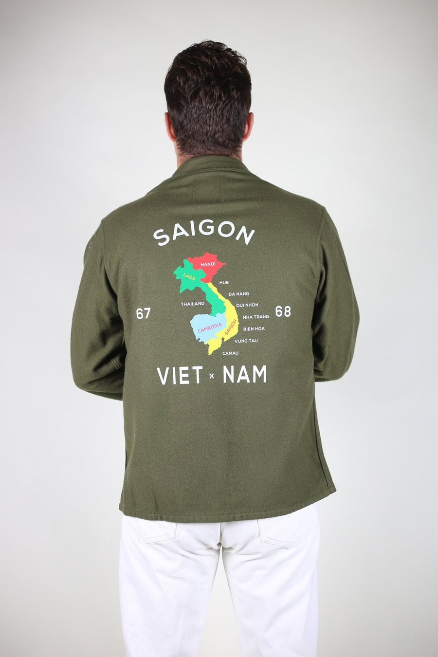 Og 108 US Army Korea era 1950s shirt - L -