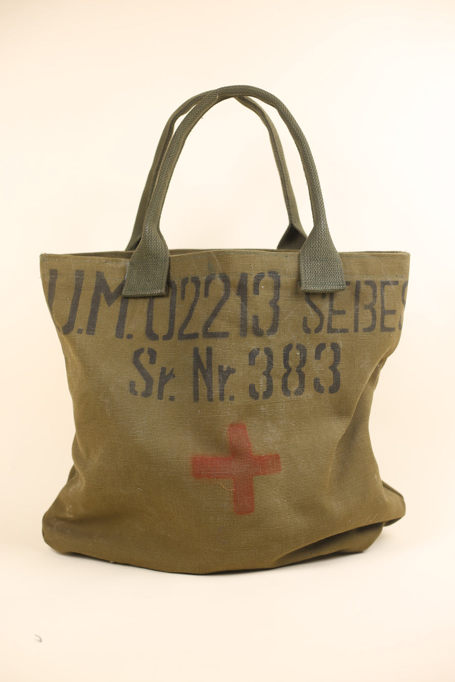 army tote bag with embroidery