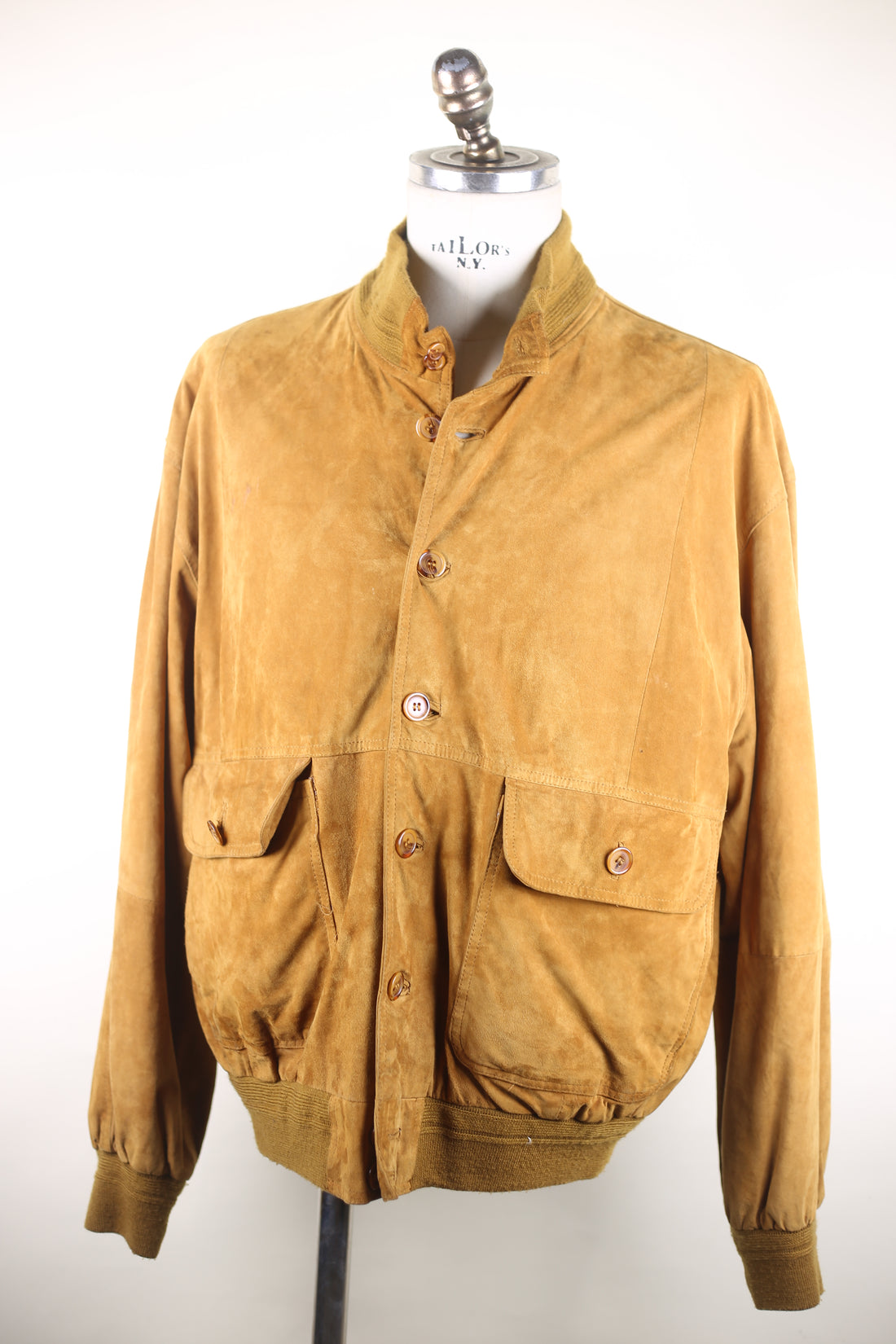 Real leather reindeer jacket -L-