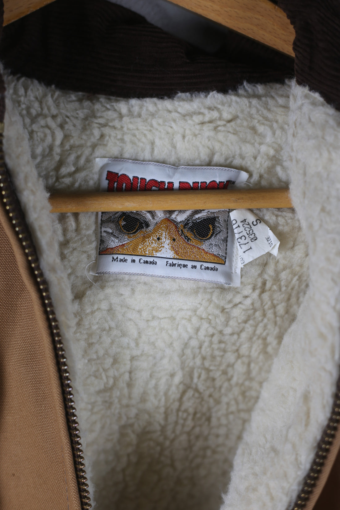 CHORE JACKET TOUGH DUCK MADE IN CANADA  DEADSTOCK-  S/M -