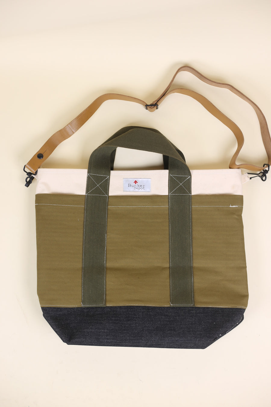 Hbt ​​and denim tote bag