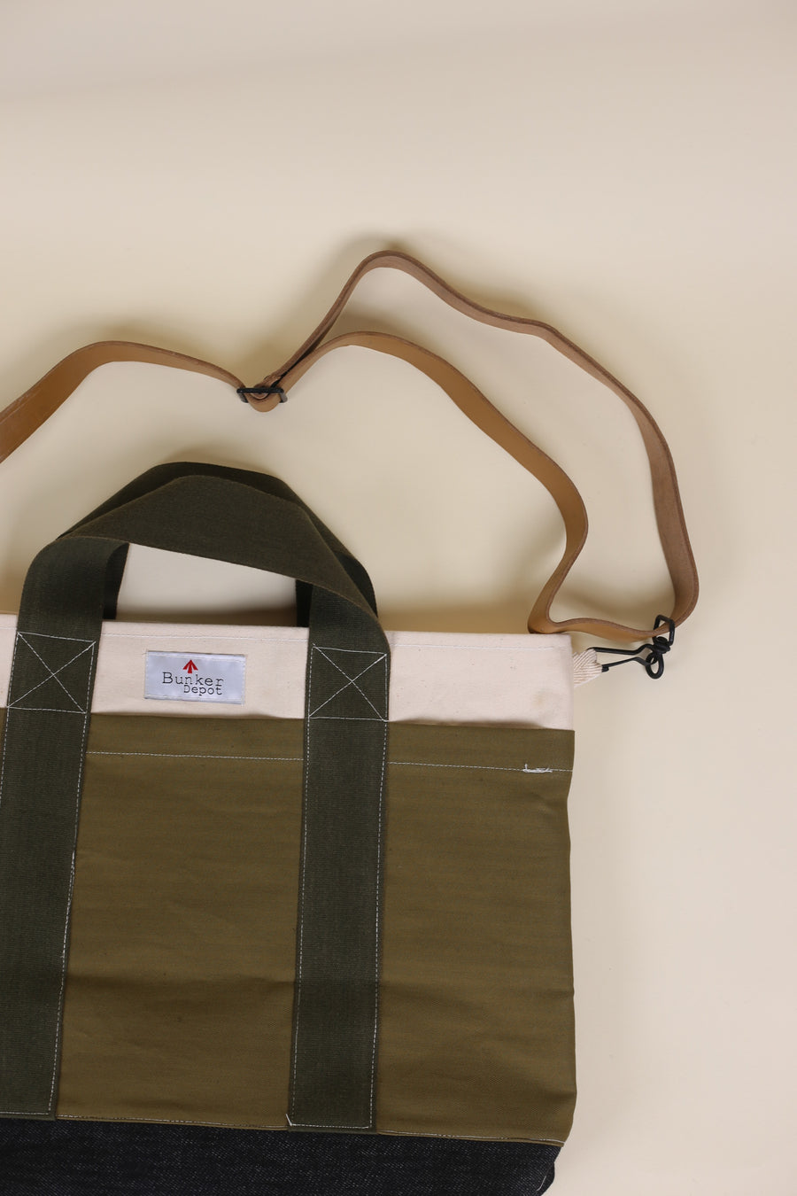 Hbt ​​and denim tote bag